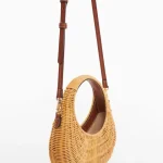 Rattan Top Handle Bag